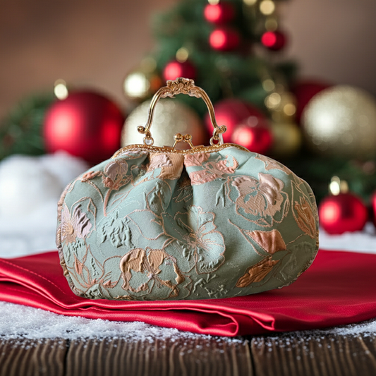 Clutch Pasticcino in Tessuto Matelassé Pregiato – Festive Collection | JLAdore Couture